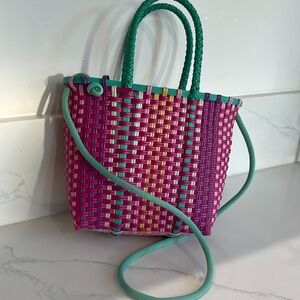 Zara weave style Handbag
